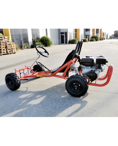 200cc 6.5HP Go Kart Wet Clutch Dune Buggy ATV Quad 4 Stroke Adult/Teen/Kid Sizes RED