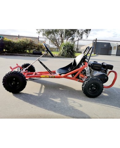 200cc 6.5HP Go Kart Wet Clutch Dune Buggy ATV Quad 4 Stroke Adult/Teen/Kid Sizes RED