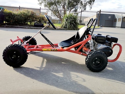 200cc 6.5HP Go Kart Wet Clutch Dune Buggy ATV Quad 4 Stroke Adult/Teen/Kid Sizes RED