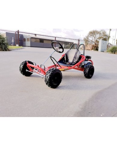 200cc 6.5HP Go Kart Wet Clutch Dune Buggy ATV Quad 4 Stroke Adult/Teen/Kid Sizes RED