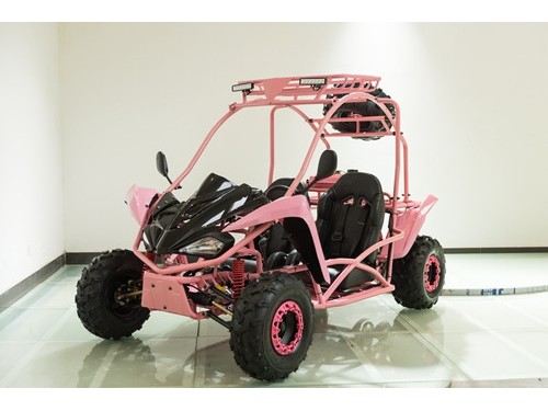 125CC Buggy ATV Sport Quad Dirt Bike 4 Wheel  Go kart Semi Auto SAHARA PRO PINK