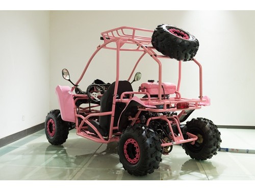 125CC Buggy ATV Sport Quad Dirt Bike 4 Wheel  Go kart Semi Auto SAHARA PRO PINK