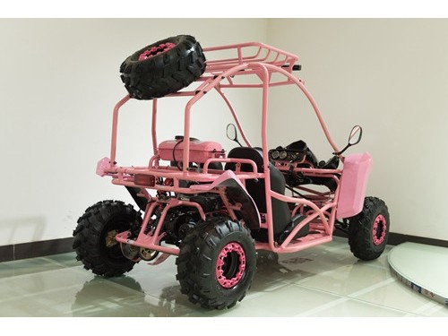 125CC Buggy ATV Sport Quad Dirt Bike 4 Wheel  Go kart Semi Auto SAHARA PRO PINK