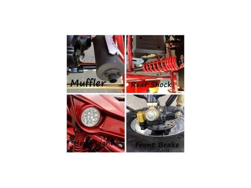 125CC Buggy ATV Sport Quad Dirt Bike 4 Wheel  Go kart Semi Auto SAHARA PRO PINK