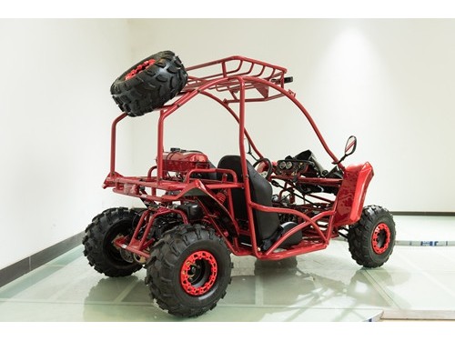 125CC Buggy ATV Sport Quad Dirt Bike 4 Wheel  Go kart Semi Auto SAHARA PRO RED