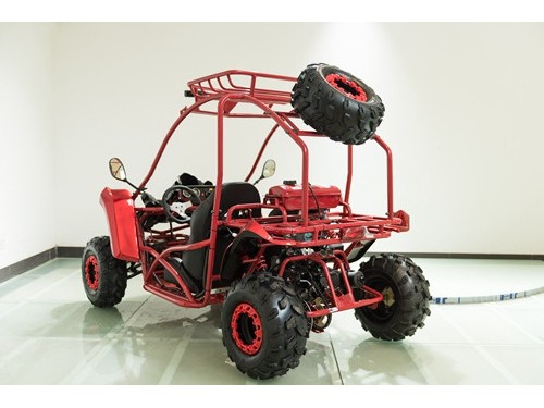 125CC Buggy ATV Sport Quad Dirt Bike 4 Wheel  Go kart Semi Auto SAHARA PRO RED