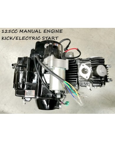 125cc 4 Stroke Manual Clutch Gear Engine Motor Electric Kick Start Dirt Pit Bike
