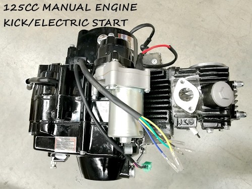 125cc engine electric start manual