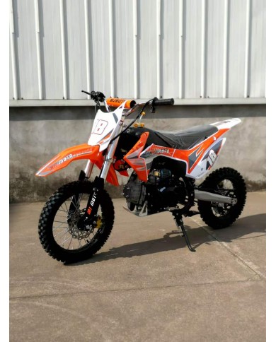 110cc Dirt Bike Trail Pit Bike Motor Electric Start Manual Junior Bike Kid Orange 110cc Dirt Bike Trail Pit Bike Motor Electric Start Manual Junior Bike Kid Orange