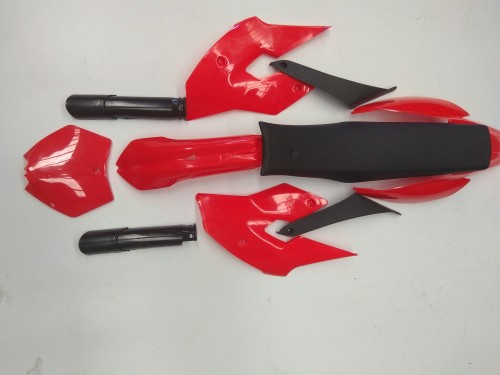 Red Plastics Guard Fairing Fender Kit & seat for 49cc PIT PRO Dirt Bike