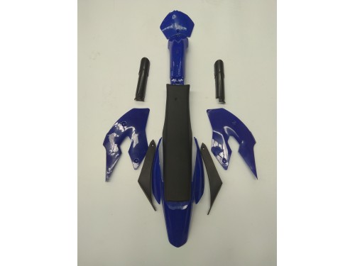 Blue Plastics Guard Fairing Fender Kit & seat for 49cc PIT PRO Dirt Bike