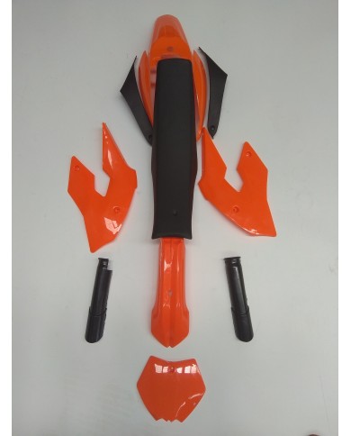 Orange Plastics Guard Fairing Fender Kit & seat for 49cc PIT PRO Dirt Bike Orange Plastics Guard Fairing Fender Kit & seat for 49cc PIT PRO Dirt Bike