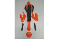 Orange Plastics Guard Fairing Fender Kit & seat for 49cc PIT PRO Dirt Bike