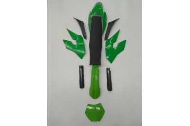 Green Plastics Guard Fairing Fender Kit & seat for 49cc PIT PRO Dirt Bike Green Plastics Guard Fairing Fender Kit & seat for 49cc PIT PRO Dirt Bike