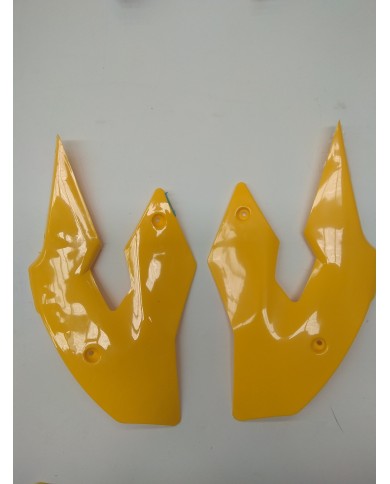 Yellow Plastics Guard Fairing Fender Kit & seat for 49cc PIT PRO Dirt Bike Yellow Plastics Guard Fairing Fender Kit & seat for 49cc PIT PRO Dirt Bike