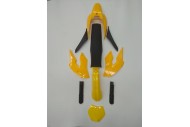 Yellow Plastics Guard Fairing Fender Kit & seat for 49cc PIT PRO Dirt Bike Yellow Plastics Guard Fairing Fender Kit & seat for 49cc PIT PRO Dirt Bike
