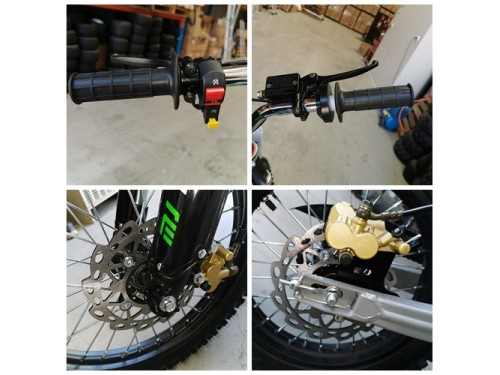 125CC PIT MOTOR DIRT BIKE TRAIL MOTOCROSS PRO KICK START 14/17 BIG WHEEL ORANGE