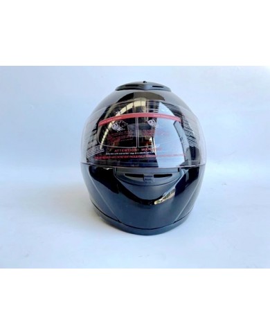 BLACK HELMET ADULT FULL FACE MOTORCYCLE HELMET RACING ROAD AUSTRALIAN STANDARD