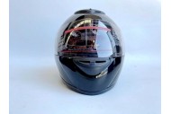 BLACK HELMET ADULT FULL FACE MOTORCYCLE HELMET RACING ROAD AUSTRALIAN STANDARD