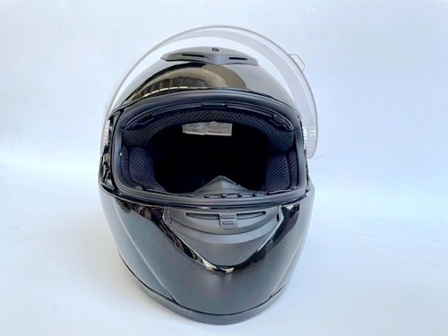 BLACK HELMET ADULT FULL FACE MOTORCYCLE HELMET RACING ROAD AUSTRALIAN STANDARD