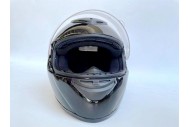 BLACK HELMET ADULT FULL FACE MOTORCYCLE HELMET RACING ROAD AUSTRALIAN STANDARD
