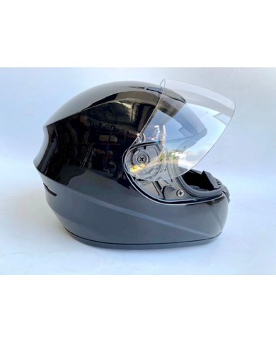 BLACK HELMET ADULT FULL FACE MOTORCYCLE HELMET RACING ROAD AUSTRALIAN STANDARD