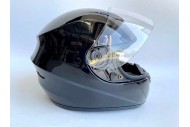 BLACK HELMET ADULT FULL FACE MOTORCYCLE HELMET RACING ROAD AUSTRALIAN STANDARD