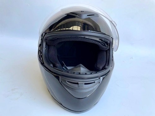 BLACK HELMET ADULT FULL FACE MOTORCYCLE HELMET RACING ROAD AUSTRALIAN STANDARD