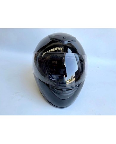 BLACK HELMET ADULT FULL FACE MOTORCYCLE HELMET RACING ROAD AUSTRALIAN STANDARD