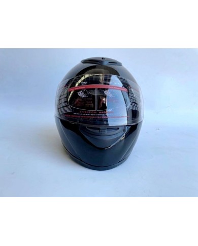 BLACK HELMET ADULT FULL FACE MOTORCYCLE HELMET RACING ROAD AUSTRALIAN STANDARD