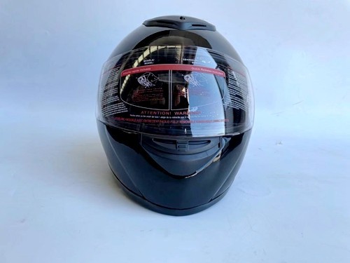 BLACK HELMET ADULT FULL FACE MOTORCYCLE HELMET RACING ROAD AUSTRALIAN STANDARD