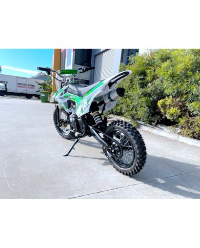 110cc Dirt Bike Trail Pit Bike Motor Electric Start Semi Auto Junior Bike Kid Green 110cc Dirt Bike Trail Pit Bike Motor Electric Start Semi Auto Junior Bike Kid Green