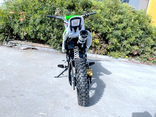 110cc Dirt Bike Trail Pit Bike Motor Electric Start Semi Auto Junior Bike Kid Green