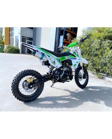 110cc Dirt Bike Trail Pit Bike Motor Electric Start Semi Auto Junior Bike Kid Green 110cc Dirt Bike Trail Pit Bike Motor Electric Start Semi Auto Junior Bike Kid Green