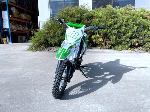 110cc Dirt Bike Trail Pit Bike Motor Electric Start Semi Auto Junior Bike Kid Green