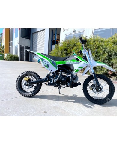 110cc Dirt Bike Trail Pit Bike Motor Electric Start Semi Auto Junior Bike Kid Green 110cc Dirt Bike Trail Pit Bike Motor Electric Start Semi Auto Junior Bike Kid Green