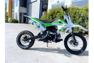 110cc Dirt Bike Trail Pit Bike Motor Electric Start Semi Auto Junior Bike Kid Green