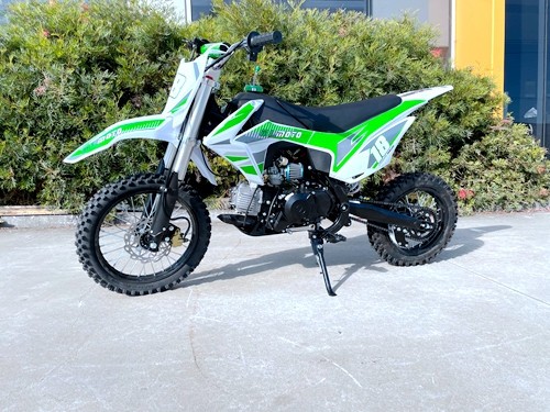 110cc Dirt Bike Trail Pit Bike Motor Electric Start Semi Auto Junior Bike Kid Green