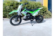 110cc Dirt Bike Trail Pit Bike Motor Electric Start Semi Auto Junior Bike Kid Green