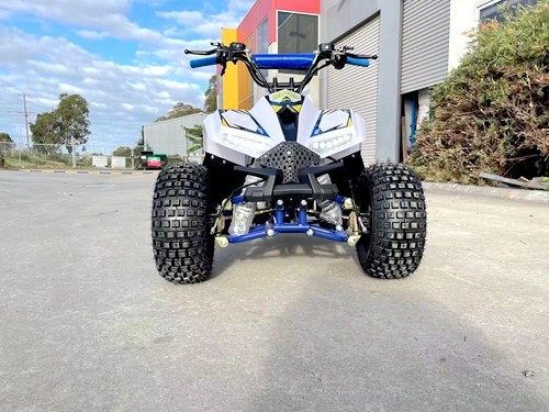 125CC ATV Quad Sport Dirt Bike 4 Wheel Buggy Go kart Rear Rack Semi Auto 1+1 BLUE