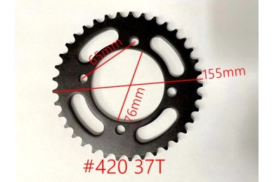 37 Teeth 420 Rear Back Chain Sprocket Cog TRAIL QUAD DIRT BIKE ATV Buggy Gokart