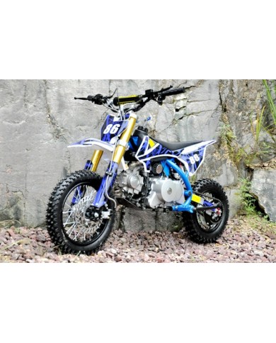 110cc Dirt Bike Trail Pit Bike Electric Start Semi Auto Junior Bike Stingray BLUE