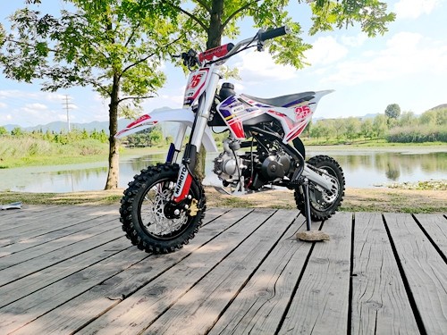 70cc Dirt Bike Trail Pit Bike Motor Electric Start Manual Junior Bike Kid Orange