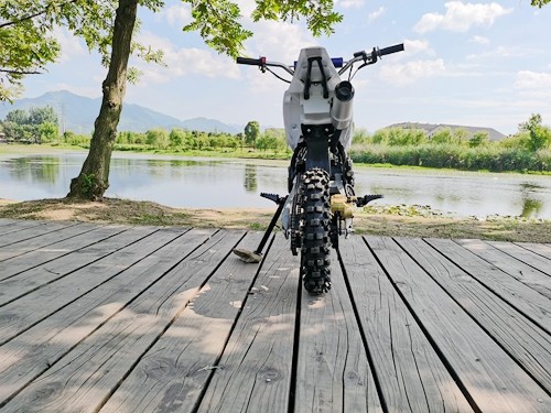 70cc Dirt Bike Trail Pit Bike Motor Electric Start Auto STINGRAY Junior Bike Kid Blue