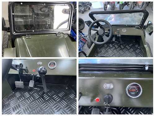 150cc Mini Willy Jeep Replica 2WD Semi Auto Golf Cart Twin Seat Kids Adults 150cc Mini Willy Jeep Replica 2WD Semi Auto Golf Cart Twin Seat Kids Adults
