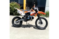 125CC PIT MOTOR DIRT BIKE TRAIL MOTOCROSS PRO KICK START 14/17 BIG WHEEL ORANGE