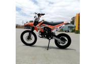 125CC PIT MOTOR DIRT BIKE TRAIL MOTOCROSS PRO KICK START 14/17 BIG WHEEL ORANGE