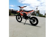 125CC PIT MOTOR DIRT BIKE TRAIL MOTOCROSS PRO KICK START 14/17 BIG WHEEL ORANGE