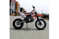 125CC PIT MOTOR DIRT BIKE TRAIL MOTOCROSS PRO KICK START 14/17 BIG WHEEL ORANGE