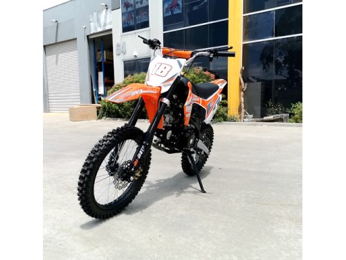 125CC PIT MOTOR DIRT BIKE TRAIL MOTOCROSS PRO KICK START 14/17 BIG WHEEL ORANGE